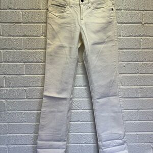 Burberry White Skinny Jeans Classic Style